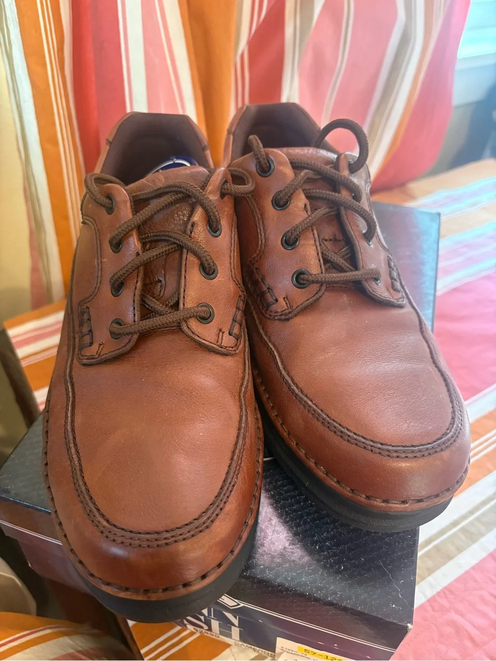 Nunn Bush Men's Brown Leather Shoes